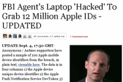 Hackers Find 12 Million Apple Users Personal Data On FBI Laptop